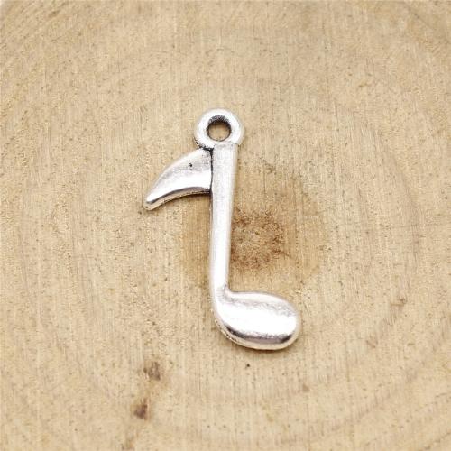 Zinc Alloy Jewelry Pendants, Music Note, plated, DIY 