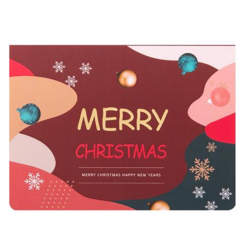 Paper Christmas Card, printing & with letter pattern 