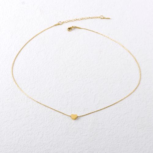 Edelstahl Schmuck Halskette, 304 Edelstahl, mit Verlängerungskettchen von 5cm, Modeschmuck & für Frau, Goldfarbe, Länge:45 cm, verkauft von PC