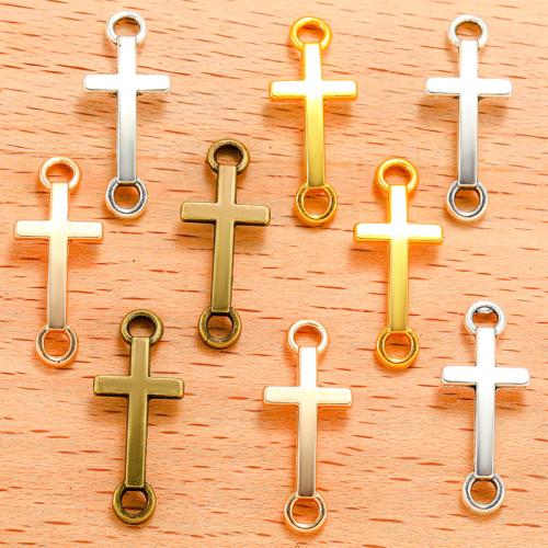 Zinc Alloy Connector, Cross, plated, DIY & 1/1 loop 