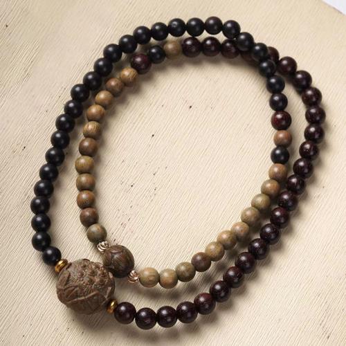 Wood Bracelets, Green Sandalwood, multifunctional & Unisex Approx 50 cm 