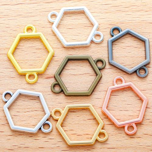 Zinc Alloy Jewelry Pendants, Polygon, plated, DIY & 1/1 loop 