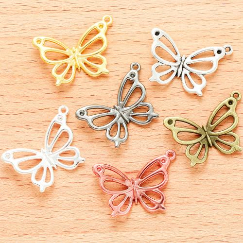 Zinc Alloy Animal Pendants, Butterfly, plated, DIY 