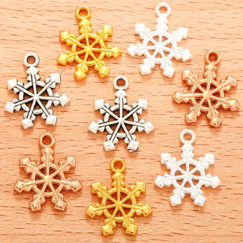 Zinc Alloy Jewelry Pendants, Snowflake, plated, DIY 