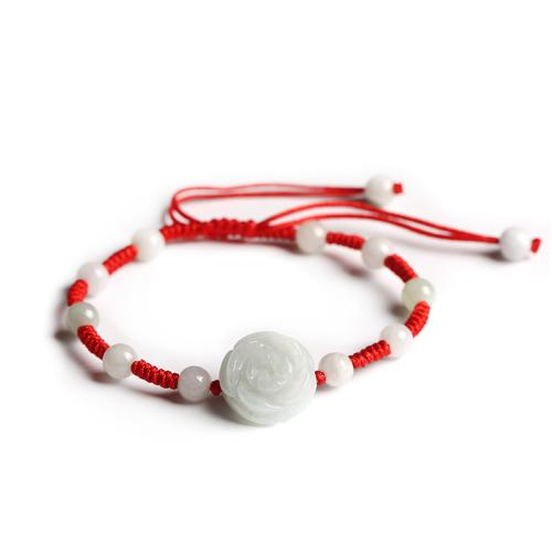 Pulsera de jade, hecho a mano, Longitud Ajustable & Joyería & para mujer, longitud:aproximado 14-23 cm, Vendido por UD