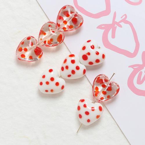 Lampwork Beads, Heart, DIY 