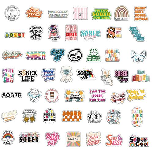 Stickers décoratifs, plastique PVC, avec Adhésif-Autocollant, DIY & imperméable, couleurs mélangées, About 4-7CM Vendu par lot