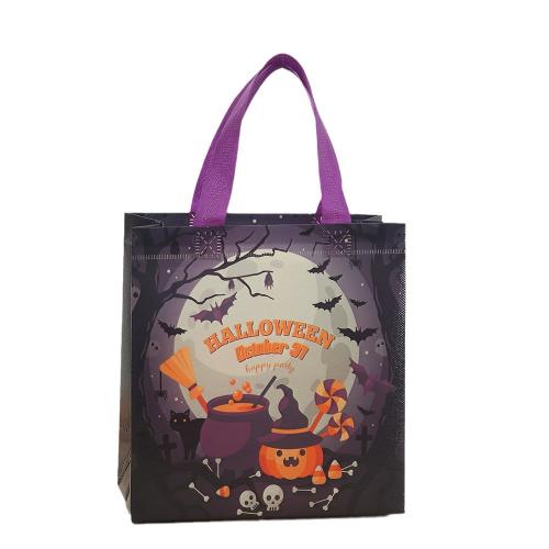 Telas no tejidas Bolso de Halloween, estampado, Diseño de Halloween & Portátil & diferentes patrones para la opción, más colores para la opción, 220x110x230mm, Vendido por UD