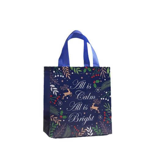 Bolso del regalo de la Navidad, Telas no tejidas, Diseño de Navidad & diferentes patrones para la opción, más colores para la opción, 230x220x110mm, Vendido por UD[