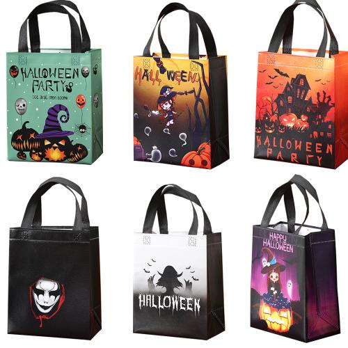 Geschenk-Einkaufstasche, Nichtgewebte Stoffe, Design für Halloween & verschiedene Muster für Wahl, keine, verkauft von PC