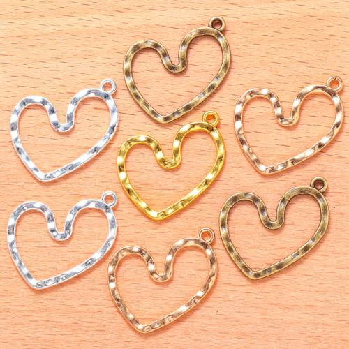 Zinc Alloy Heart Pendants, plated, DIY 