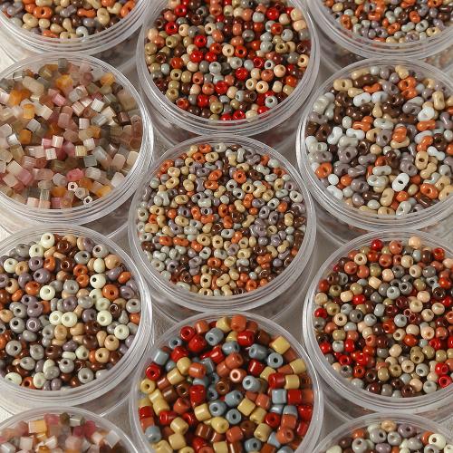 Perles en verre rocaille opaque, Seedbead, DIY & styles différents pour le choix, multicolore, Vendu par sac[