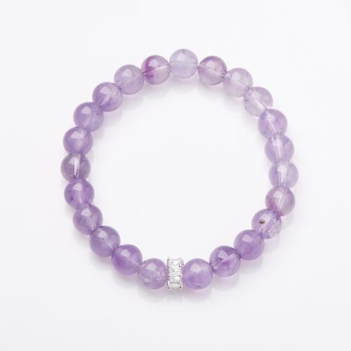 Quarz Armbänder, Amethyst, handgemacht, Modeschmuck & verschiedene Stile für Wahl & für Frau, Länge:ca. 14-16 cm, verkauft von PC[