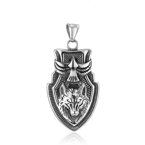 Stainless Steel Animal Pendants, 304 Stainless Steel, polished, fashion jewelry & for man 