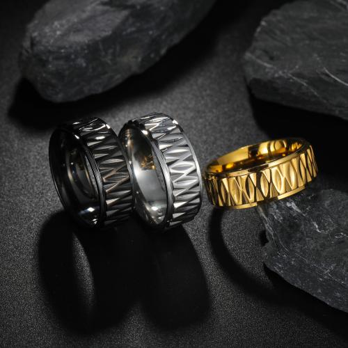 Edelstahl Fingerring, 304 Edelstahl, Modeschmuck & unisex & verschiedene Größen vorhanden, keine, verkauft von PC