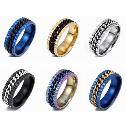 Edelstahl Fingerring, 304 Edelstahl, Modeschmuck & unisex & verschiedene Größen vorhanden, keine, verkauft von PC