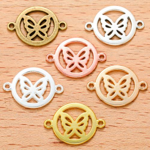 Zinc Alloy Charm Connector, Round, plated, DIY & 1/1 loop 