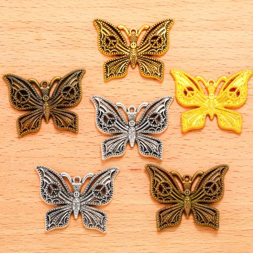 Zinc Alloy Animal Pendants, Butterfly, plated, DIY [