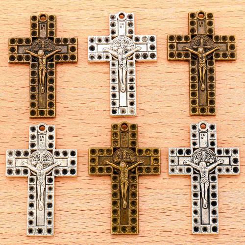 Zinc Alloy Cross Pendants, plated, DIY 