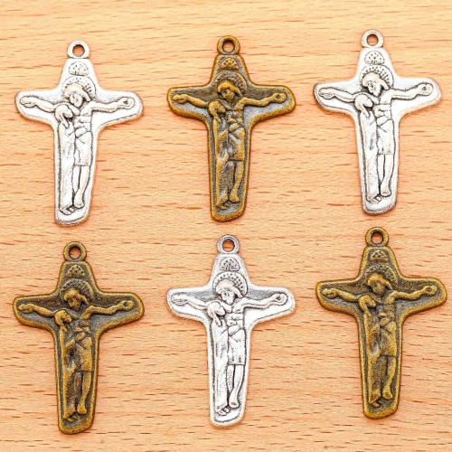 Zinc Alloy Cross Pendants, plated, DIY 