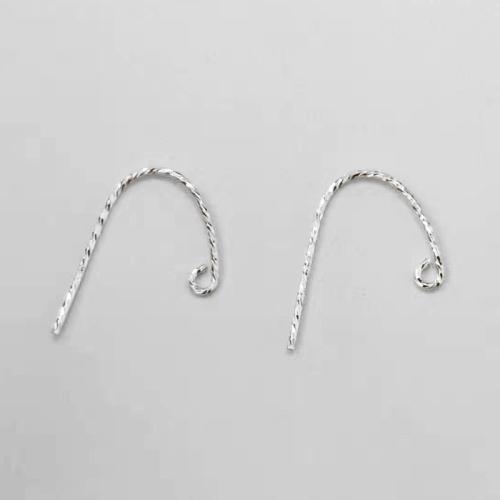 Sterling Silver Hook Earwire, 925 Sterling Silver, DIY, 20mm 