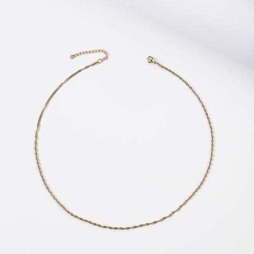 Stainless Steel Chain Necklace, 304 Stainless Steel, with 5cm extender chain, fashion jewelry & for woman 2.2mm Approx 45 cm 