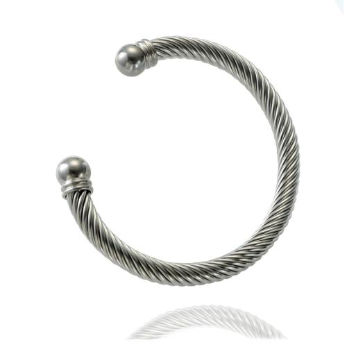 Stainless Steel Cuff Bangle, 304 Stainless Steel, fashion jewelry & for woman, original color, 7mm, Inner Approx 67mm 