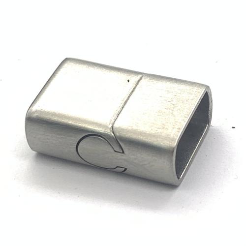 Rectangle Stainless Steel Magnetic Clasp, Acier inoxydable 316, DIY, couleur originale, Outer diameter thick 7mm Confucius Vendu par PC[