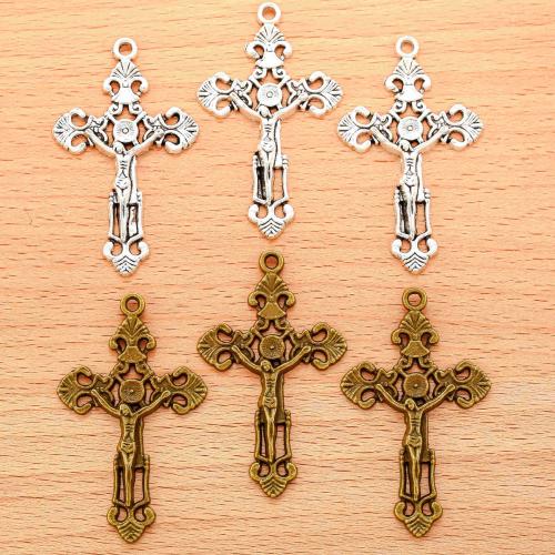 Zinc Alloy Cross Pendants, plated, DIY 