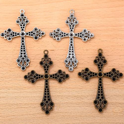 Zinc Alloy Cross Pendants, plated, DIY 