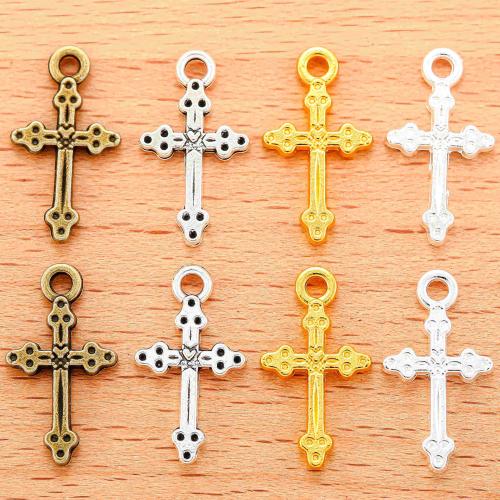 Zinc Alloy Cross Pendants, plated, DIY 