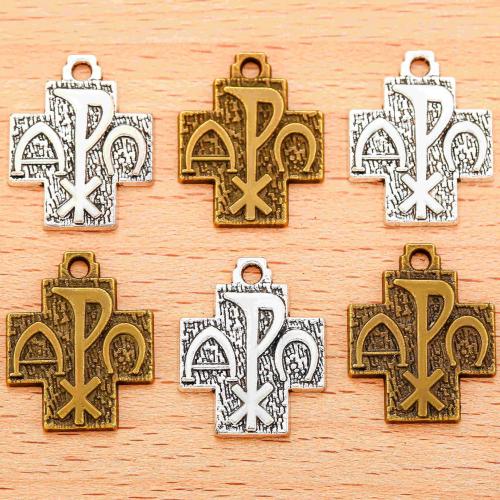 Zinc Alloy Cross Pendants, plated, DIY 