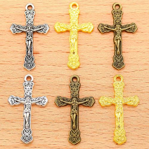 Zinc Alloy Cross Pendants, plated, DIY 