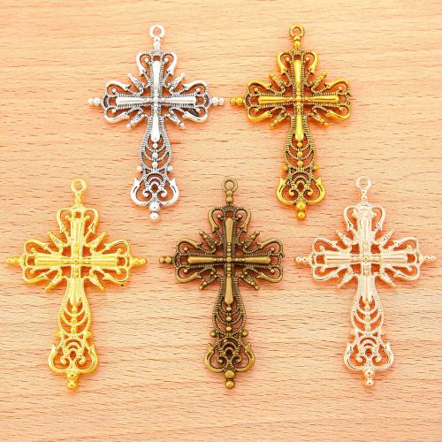 Zinc Alloy Cross Pendants, plated, DIY 