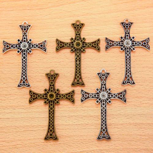 Zinc Alloy Cross Pendants, plated, DIY 