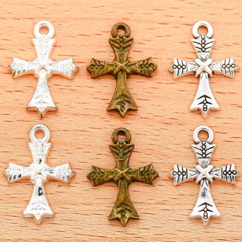 Zinc Alloy Cross Pendants, plated, DIY 