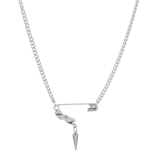 Edelstahl Schmuck Halskette, 304 Edelstahl, mit Verlängerungskettchen von 5cm, Modeschmuck & unisex & verschiedene Stile für Wahl, Länge:ca. 45 cm, verkauft von PC