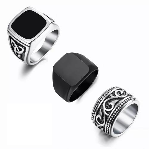 Ring paar, 304 Edelstahl, drei Stücke & unisex & verschiedene Größen vorhanden, verkauft von setzen