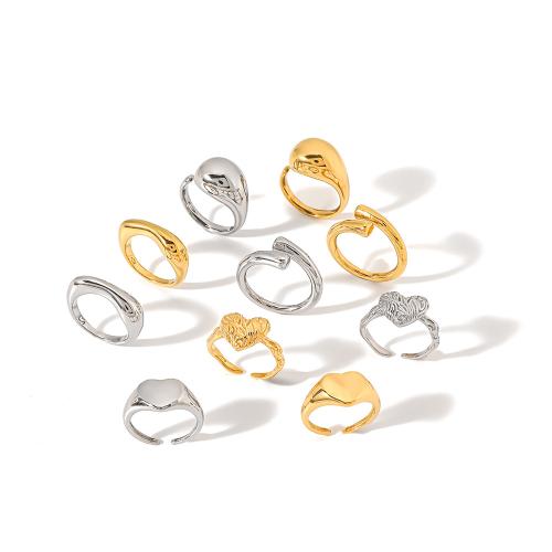 Edelstahl Fingerring, 304 Edelstahl, Modeschmuck & verschiedene Stile für Wahl & für Frau, keine, verkauft von PC