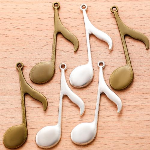 Musical Instrument Shaped Zinc Alloy Pendants, Music Note, plated, DIY 