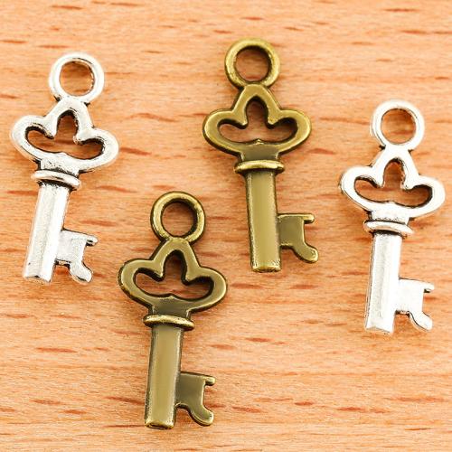 Zinc Alloy Key Pendants, plated, DIY [