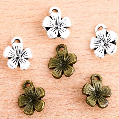 Zinc Alloy Flower Pendants, plated, DIY [