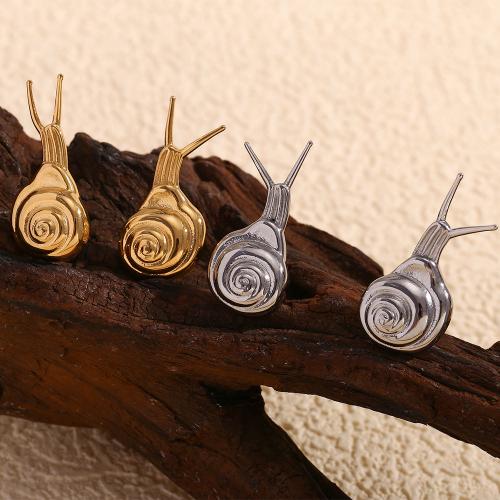 Stainless Steel Stud Earring, 304 Stainless Steel, Snail, fashion jewelry & for woman 