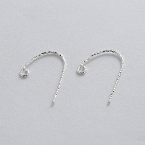 Crochet boucle d oreille en argent, Argent sterling 925, DIY & styles différents pour le choix, Vendu par paire[