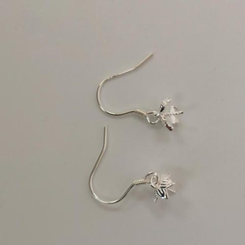 Crochet boucle d oreille en argent, Argent sterling 925, DIY & styles différents pour le choix, Vendu par paire[