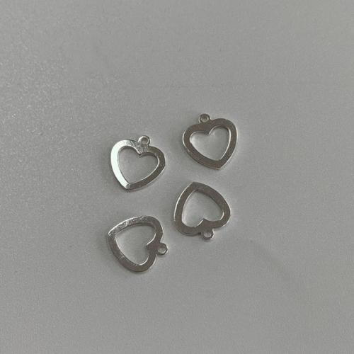 Pendentifs de coeur en argent pur , Argent sterling 925, DIY & styles différents pour le choix, Vendu par PC[