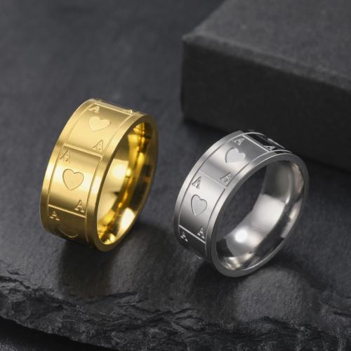 Edelstahl Fingerring, 304 Edelstahl, Modeschmuck & unisex & verschiedene Größen vorhanden, keine, verkauft von PC