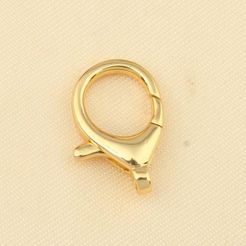 Brass Lobster Claw Clasp, gold color plated, DIY 