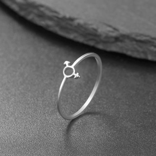 Edelstahl Fingerring, 304 Edelstahl, plattiert, Modeschmuck & verschiedene Größen vorhanden, keine, verkauft von PC