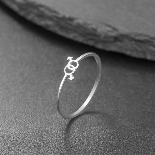 Edelstahl Fingerring, 304 Edelstahl, plattiert, Modeschmuck & verschiedene Größen vorhanden, keine, verkauft von PC